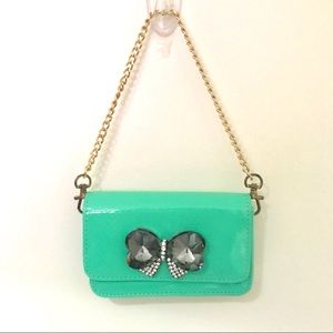 Girl’s Mint Green Bow Purse
